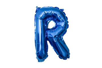 Blue Balloon Letter R in blue