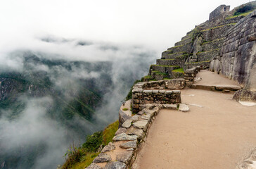 Fototapeta na wymiar Machu Picchu terrace