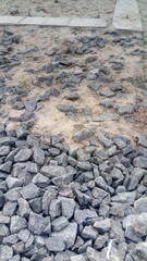 stone road in the desert