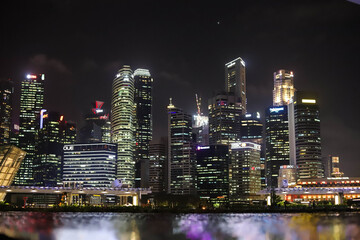 Fototapeta na wymiar Singapore - January 20 2020 : Marina Bay Singapore City