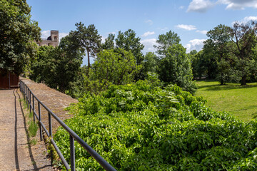 Courtyard of the Sarospatak Castle in Hungary