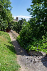 Courtyard of the Sarospatak Castle in Hungary