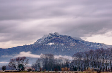 The Mountain of Puigsacalm on a beautiful winter day. (Catalonia, Spain)