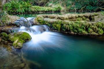 Small waterfall in the forest