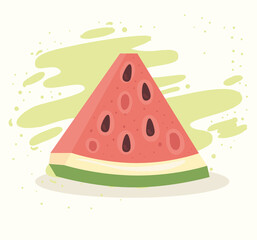 fresh and healthy slice of watermelon