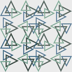 Fototapeta premium triangle rotation pattern with blue and green colour