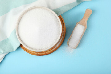 white sugar on the table

