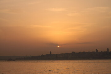 sunset on the beach