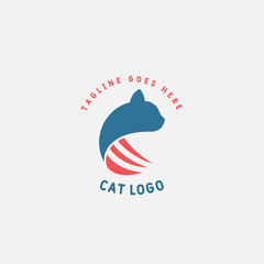 Cat Logo design vector template. animal logo vector