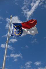 N. C. Flag and Blue Sky