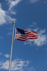 U. S. Flag and Blue Sky