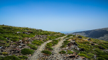 Sierra Nevada is a mountain range in the region of Andalucia in Spain.