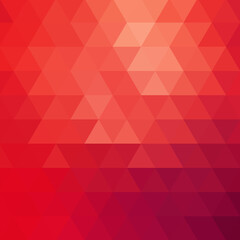 Abstract red triangular background. Vector graphics. eps 10