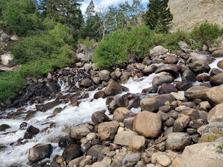 Sinks Canyon in Wyoming with running water