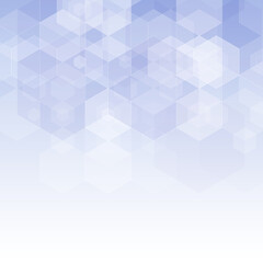 Abstract blue hexagons. Background for presentation. eps 10