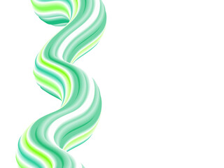 Abstract 3d colorful composition with smooth gradient shapes. Vector artistic illustration. Vibrant gradient flowing stream. Liquid color paths. Creativity concept.vector illustration. eps 10