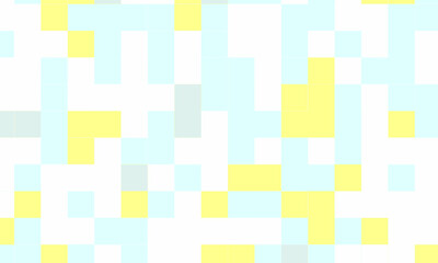 Abstract square pixel mosaic colorful background geometric seamless pattern in pastel colors. 8 bit