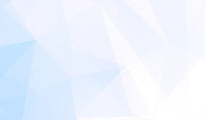 Abstract blue white and gray polygon triangle pattern gradient background. 3d render illustration.