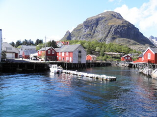 Village des îles Lofoten , Norvège 