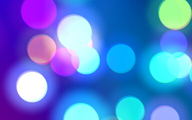 Colorful abstract background with bokeh lights for background and wallpaper