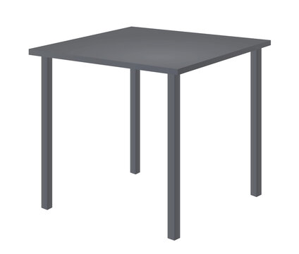 Grey  classic home table. vector illustration