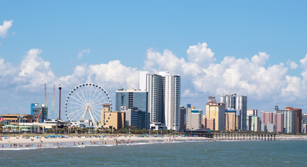 Myrtle Beach Cityscape with Skywheel