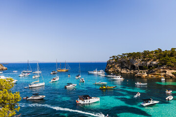 Obraz premium Mallorca Holidays 2020 blue Cala del Mago