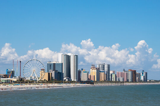 Myrtle Beach Sky Wheel Cityscape