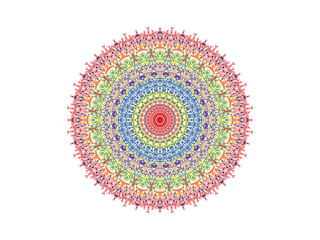 Flower Mandala. Printable package decorative elements. Oriental, mystic, alchemy pattern