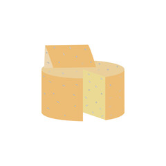 blue, chees cheese colored icon. Signs and symbols can be used for web, logo, mobile app, UI, UX