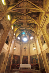 Obraz premium Capilla del Temple, siglo XIII.Nave unica con boveda de cruceria.Palma.Mallorca.Islas Baleares. España.
