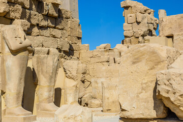 Ruins of the ancient Karnak temple. Luxor, Egypt