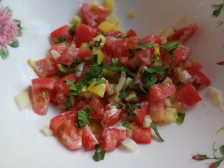 salad with vegetables