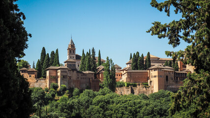 Fototapeta na wymiar Granada is a city in southern Spain’s Andalusia region, known for Alhambra.
