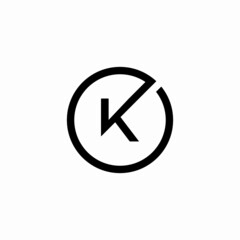 monogram K letter logo