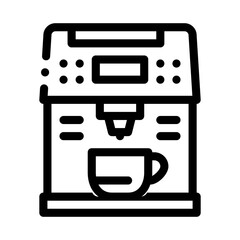 coffee machine gadget icon vector. coffee machine gadget sign. isolated contour symbol illustration