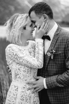 Portrait of beautiful stylish couple in love