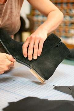 At he shoemakers studio