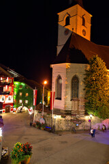 Fototapeta na wymiar Night view of St Wolfgang, Austria