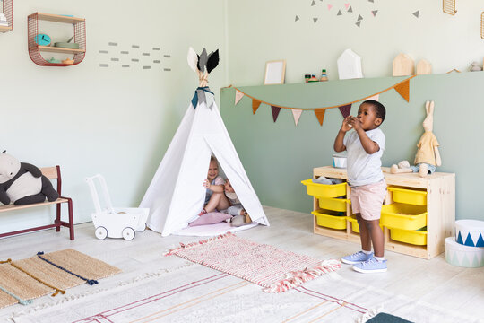 Kids Playing at Kindergarten