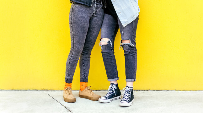 Couple in love in the city
