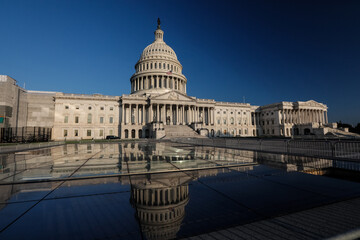 Capitol building in Washington DC in the morning.
