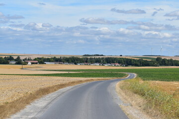 road through the fields