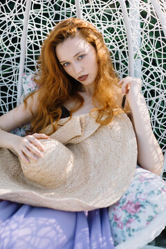 Portrait of a beautiful readhead woman