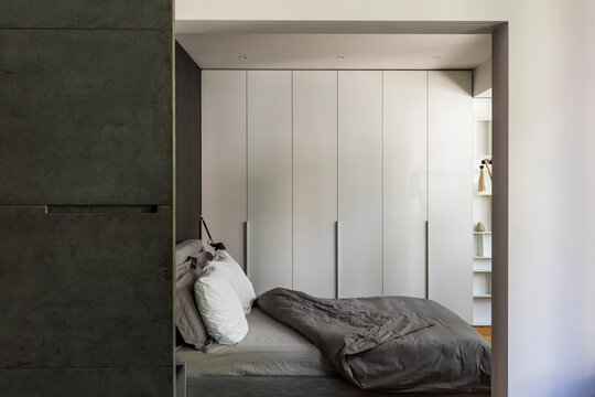 Bedroom in contemporary interior