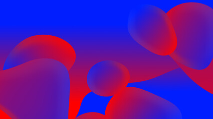 Abstract gradient geometric background. Fluid shapes and colorful graphic design.