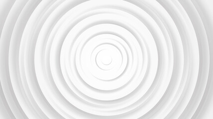 White gray circles abstract background.3D illustration with paper cut style.