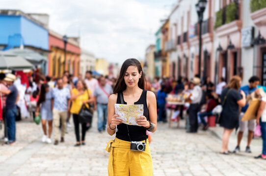 Woman traveling around Mexico