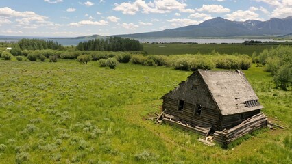 Obraz premium Old barn Henrys lake Island Park Idaho