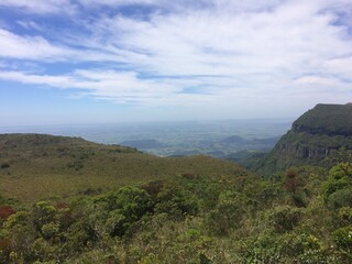 Fototapeta premium view of the mountains